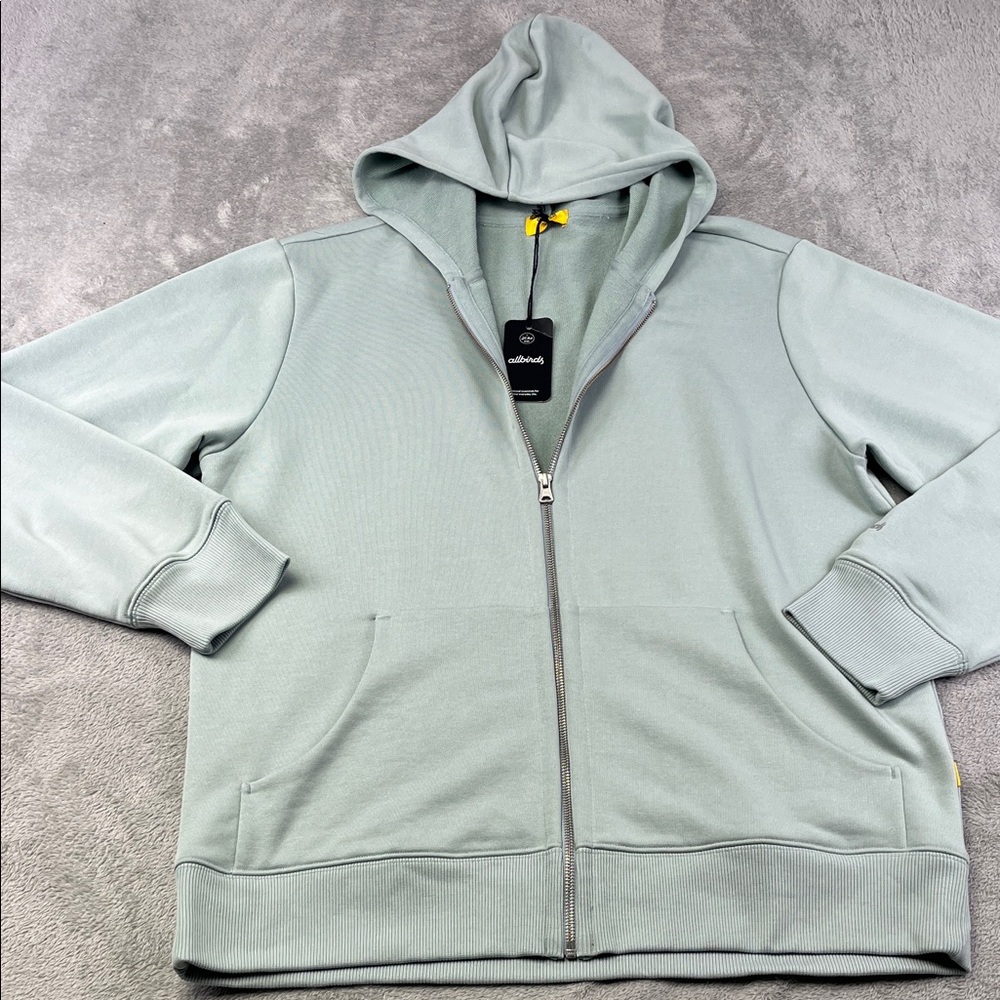 NEW Allbirds Full Zip Hoodie Organic Cotton Breathable Lightweight Size XL‎ FLAW